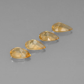  ct natürliche Gold Citrin-Edelsteine, Birnenform, VVS