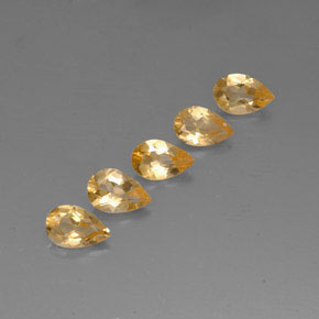  ct natürliche Gold Citrin-Edelsteine, Birnenform, VVS