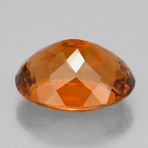 8,38 ctw natürlicher orangefarbener Citrin, Oval Schliff, VVS