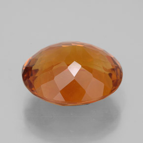 8,94 ctw natürlicher orangefarbener Citrin, Oval Schliff, IF