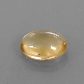 3,55 ctw natürlicher gelber Citrin, Oval Schliff, Transparent