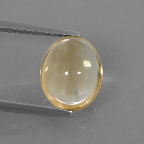 3,01 ctw natürlicher gelber Citrin, Oval Schliff, Transparent
