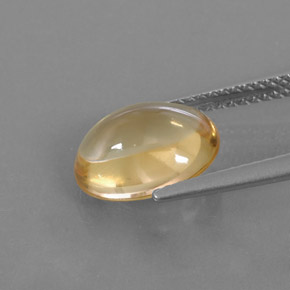 3,01 ctw natürlicher gelber Citrin, Oval Schliff, Transparent