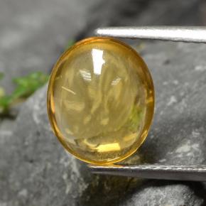 2,55 ctw natürlicher gelber Citrin, Oval Schliff, Transparent
