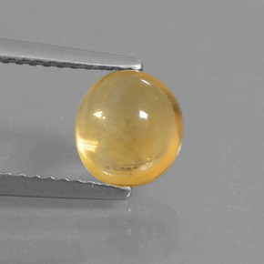1,71 ctw natürlicher gelber Citrin, Oval Schliff, Transparent