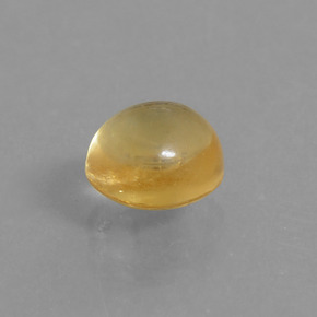 1,71 ctw natürlicher gelber Citrin, Oval Schliff, Transparent