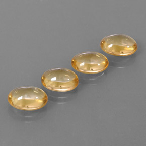 8,20 ct natürliche goldener Citrin-Edelsteine, Oval Schliff, Transparent