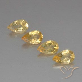 2.87ctw Natürlicher Medium Gold  Citrin, Birnenform, VVS-VS