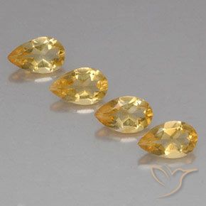 2.79ctw Natürlicher Medium Gold  Citrin, Birnenform, VVS-VS