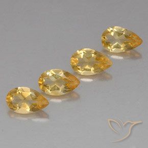 2.79 ct natürliche Medium Gold  Citrin-Edelsteine, Birnenform, VVS-VS