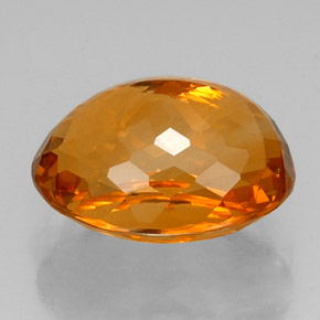14,85 ctw natürlicher orangefarbener Citrin, Oval Schliff, VVS