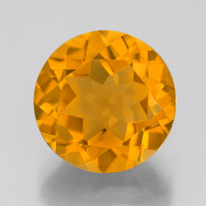 4,60 ctw natürlicher Gold Citrin, Rundschliff, VVS