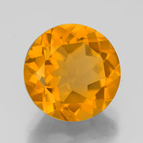 4,60 ctw natürlicher Gold Citrin, Rundschliff, VVS