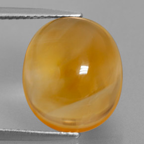 8,07 ctw natürlicher gelber Citrin, Oval Schliff, Transparent