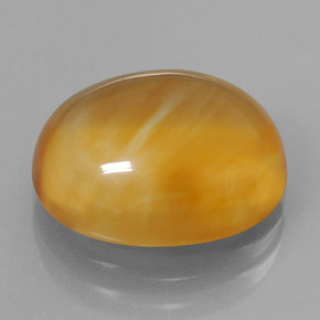 8,07 ctw natürlicher gelber Citrin, Oval Schliff, Transparent