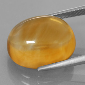 8,07 ctw natürlicher gelber Citrin, Oval Schliff, Transparent