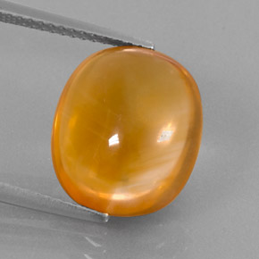 7,81 ctw natürlicher orangefarbener Citrin, Oval Schliff, Transparent