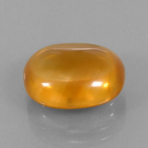 7,81 ctw natürlicher orangefarbener Citrin, Oval Schliff, Transparent