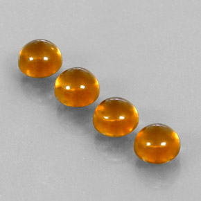  ct natürliche gelber Citrin-Edelsteine, Rundschliff, Transparent