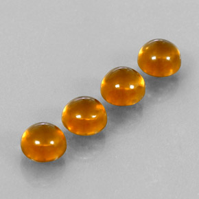  ct natürliche gelber Citrin-Edelsteine, Rundschliff, Transparent