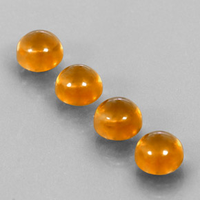  ct natürliche orangefarbener Citrin-Edelsteine, Rundschliff, Transparent