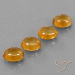 11.47 ct natürliche Tiefes Orange-Gold Citrin-Edelsteine, Oval, Transparent
