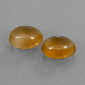 5,85 ct natürliche goldener Citrin-Edelsteine, Oval Schliff, Transparent