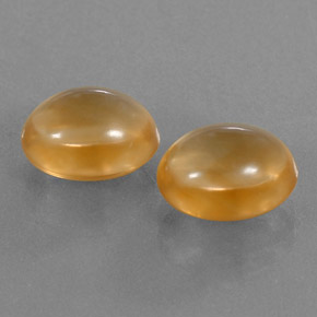  ct natürliche orangefarbener Citrin-Edelsteine, Oval Schliff, Transparent