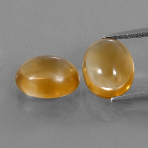 5.44 ct natürliche Golden Citrin-Edelsteine, Oval Schliff, Transparent