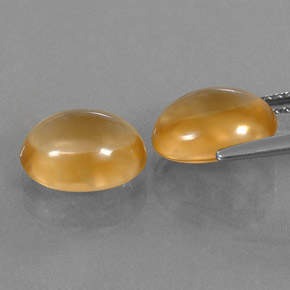  ct natürliche Gelb Orange Citrin-Edelsteine, Oval Schliff, Transparent