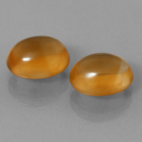 5,89 ct natürliche goldener Citrin-Edelsteine, Oval Schliff, Transparent