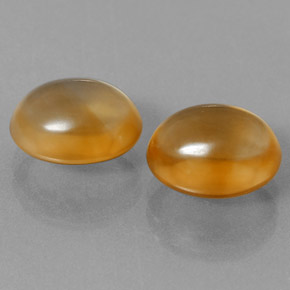 6,40 ct natürliche goldener Citrin-Edelsteine, Oval Schliff, Transparent