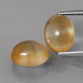 5,96 ct natürliche goldener Citrin-Edelsteine, Oval Schliff, Transparent