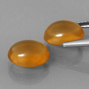 ct natürliche orangefarbener Citrin-Edelsteine, Oval Schliff, Transparent