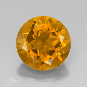 5,93 ctw natürlicher Gold Citrin, Rundschliff, VVS