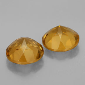  ct natürliche Gold Citrin-Edelsteine, Rundschliff, VS