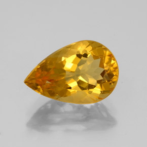 2,55 ctw natürlicher Gold Citrin, Birnenform, VVS-VS