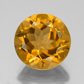 5,52 ctw natürlicher Gold Citrin, Rundschliff, VVS