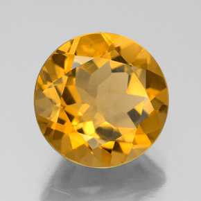 5,52 ctw natürlicher Gold Citrin, Rundschliff, VVS