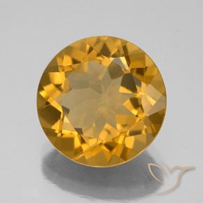 9,17 ctw natürlicher Medium-Light Orange-Gold  Citrin, Runden, VVS-VS