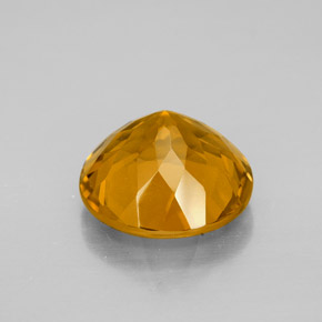 5,54 ctw natürlicher Gold Citrin, Rundschliff, VVS