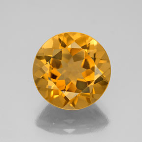 4,30 ctw natürlicher Gold Citrin, Rundschliff, VVS