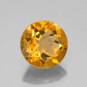 4,30 ctw natürlicher Gold Citrin, Rundschliff, VVS