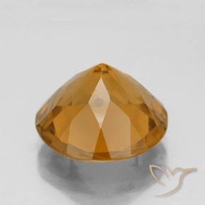 9,17 ctw natürlicher Orange-Gold Citrin, Runden, VS