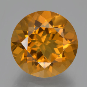 8,56 ctw natürlicher goldener Citrin, Rundschliff, VS