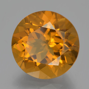 8,56 ctw natürlicher goldener Citrin, Rundschliff, VS