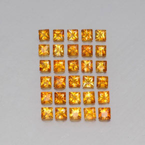 3.66 ct natürliche Golden Citrin-Edelsteine, Quadrat, VVS-VS
