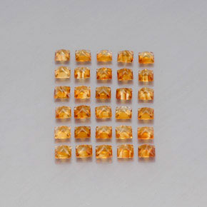 3.66 ct natürliche Golden Citrin-Edelsteine, Quadrat, VVS-VS