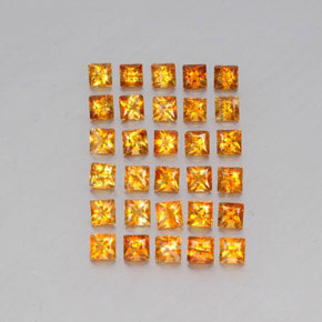 3,60 ct natürliche goldener Citrin-Edelsteine, Quadrat, VVS-VS