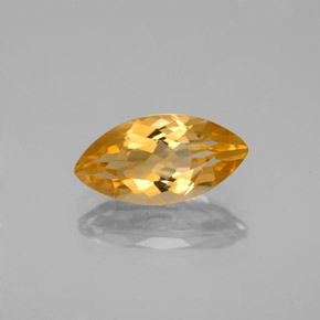 1,75 ctw natürlicher orangefarbener Citrin, Marquise, VVS-VS